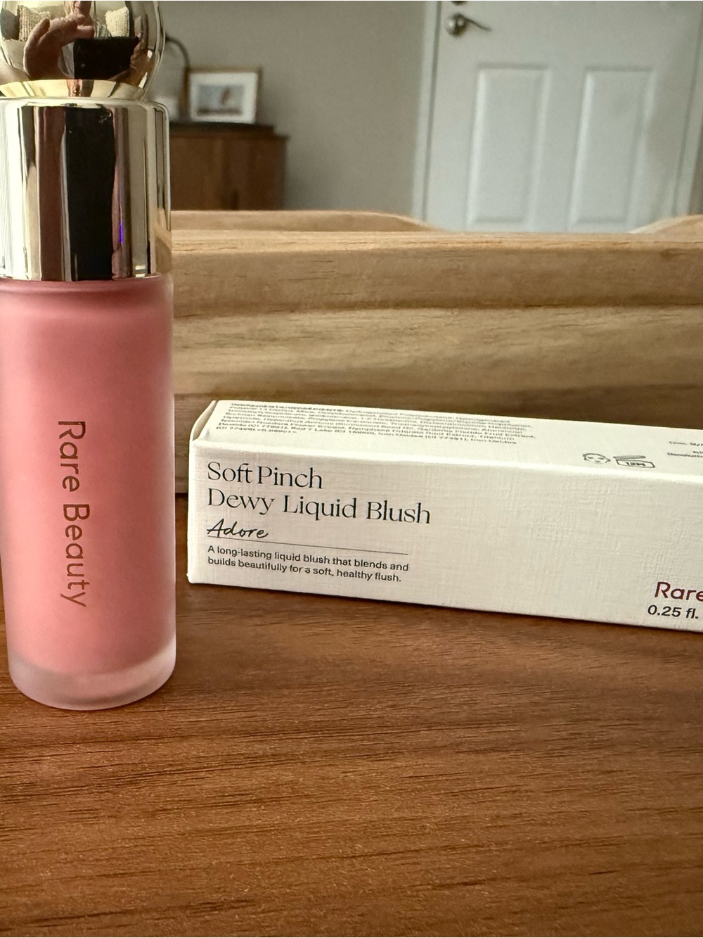 Rare Beauty Soft Pinch Dewy Liquid Blush — Adore (Pink)